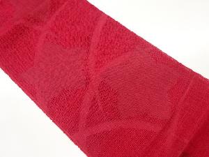 紗紬芝に花模様織出し名古屋帯